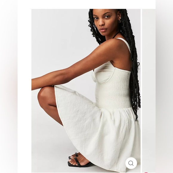 Free People Delilah Romper Dress in Cream - XS - Picture 4 of 9